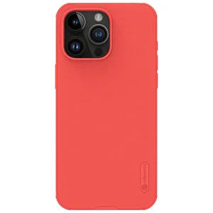 Удароустойчив калъф Nillkin Super Pro Frosted за Iphone 15 Pro Max, Червен