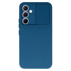 Camshield Soft Silicone Case for Samsung Galaxy A35 5G, Blue