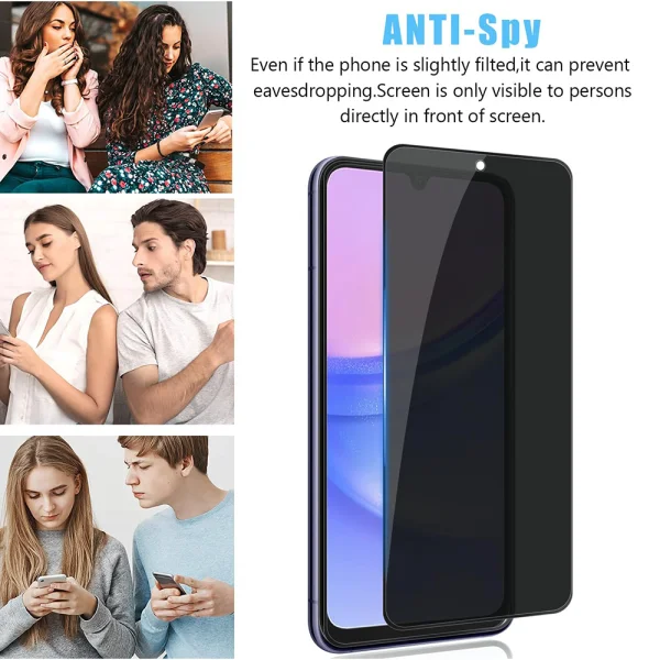 Стъклен Протектор PRIVACY за Samsung Galaxy A35 5G и Samsung Galaxy A55 5G, Черен 2