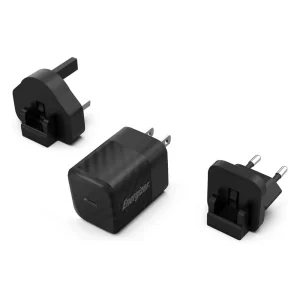 Energizer A20MU Charger, USB-C, EU, UK, US, 20W, Black 3