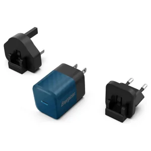Charger Energizer A20MU, USB-C, EU, UK, US, 20W, Blue 3