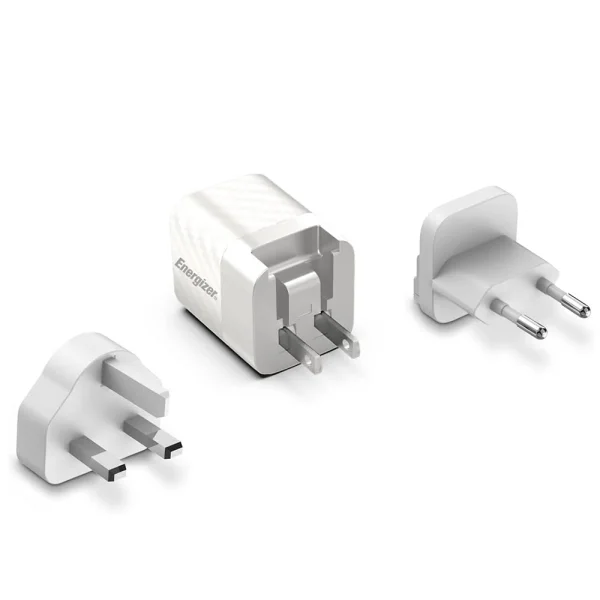 Зарядно устройство Energizer A20MU, USB-C, EU, UK, US, 20W, Бял 2