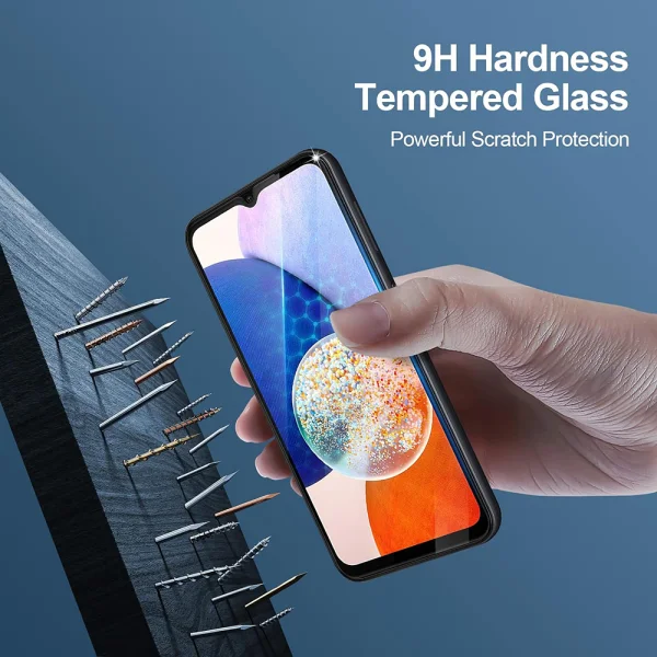 Glass Protector 5D Full Glue for Samsung Galaxy A14, Black 2