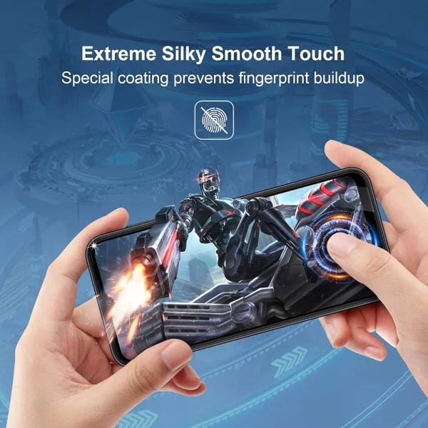 Glass Protector 5D Full Glue for Samsung Galaxy A14, Black 3