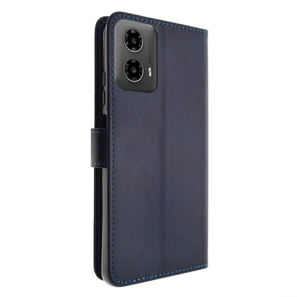 Калъф Тефтер Marva Wallet за Motorola Moto G34, Син 2