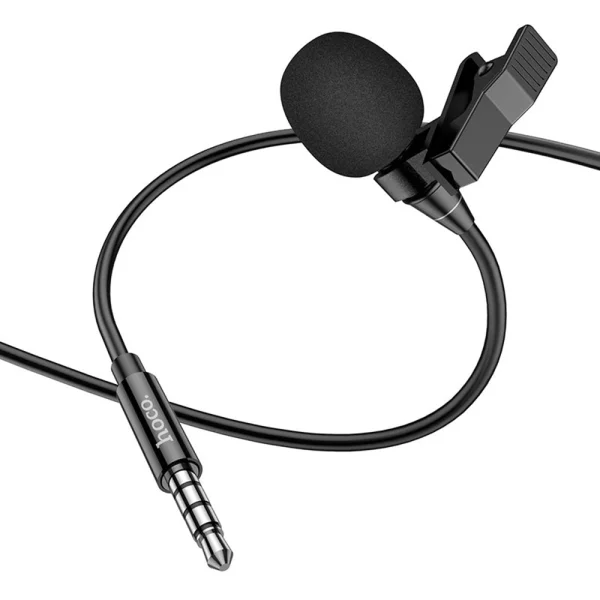 Микрофон с щипка  HOCO L14 3.5 mm jack - Black 1