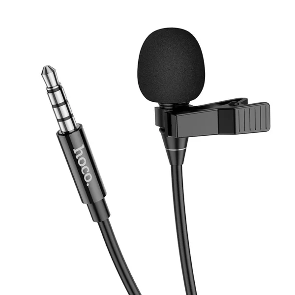 Микрофон с щипка  HOCO L14 3.5 mm jack - Black 2