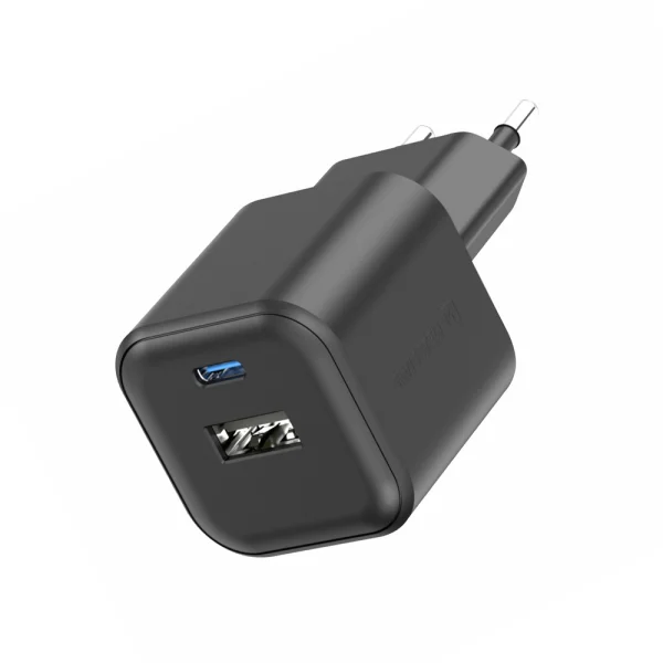 Зарядно Swissten GaN, 1xUSB-C 35W,1xUSB-A 27W, Черен 1