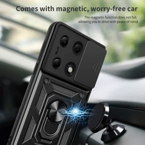 Удароустойчив калъф Slide Camera за Xiaomi Redmi Note 13 Pro 4G, Черен 4