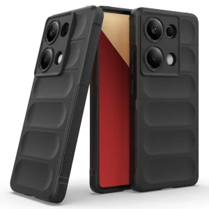 Силиконов калъф Wear-resistant за Xiaomi Redmi Note 13 Pro 4G, Черен