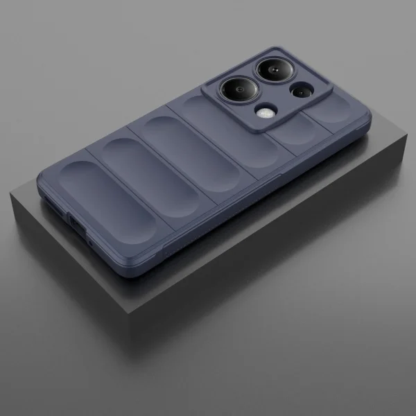 Силиконов калъф Wear-resistant за Xiaomi Redmi Note 13 Pro 4G, Тъмно син 4