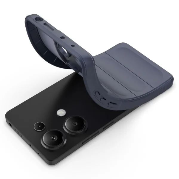 Силиконов калъф Wear-resistant за Xiaomi Redmi Note 13 Pro 4G, Тъмно син 2