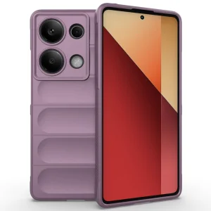Силиконов калъф Wear-resistant за Xiaomi Redmi Note 13 Pro 4G, Светло лилав