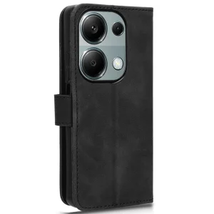 Калъф тефтер Leather Skin-touch за Xiaomi Redmi Note 13 Pro 4G, Черен 4