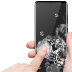 Tempered glass protector 5D Full Glue for Samsung Galaxy S20 Ultra, Black 4