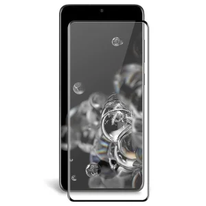 Стъклен протектор 5D Full Glue за Samsung Galaxy S20 Ultra, Черен