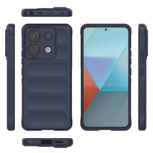 Силиконов калъф Wear-resistant за Xiaomi Redmi Note 13 Pro 5G, Тъмно син 3