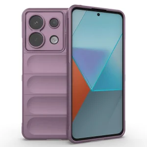 Силиконов калъф Wear-resistant за Xiaomi Redmi Note 13 Pro 5G, Светло лилав
