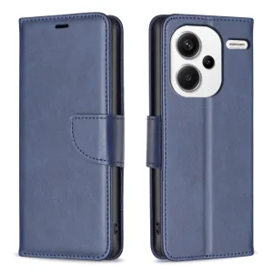 Калъф тефтер Leather Wallet за Xiaomi Redmi Note 13 Pro+ 5G, Син