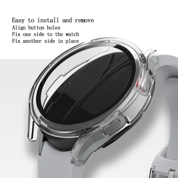 Калъф за Samsung Galaxy Watch 4 44mm, Прозрачен 3