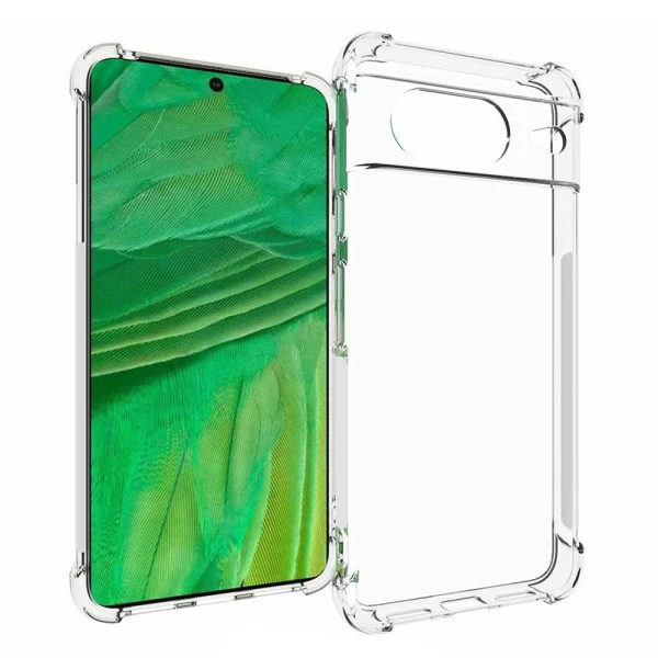 Silicone case Anti-drop for Google Pixel 8, Transparent 1