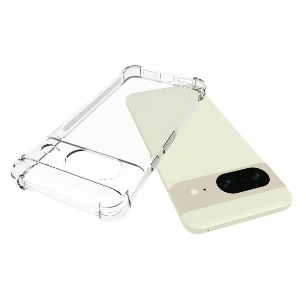 Silicone case Anti-drop for Google Pixel 8, Transparent 3