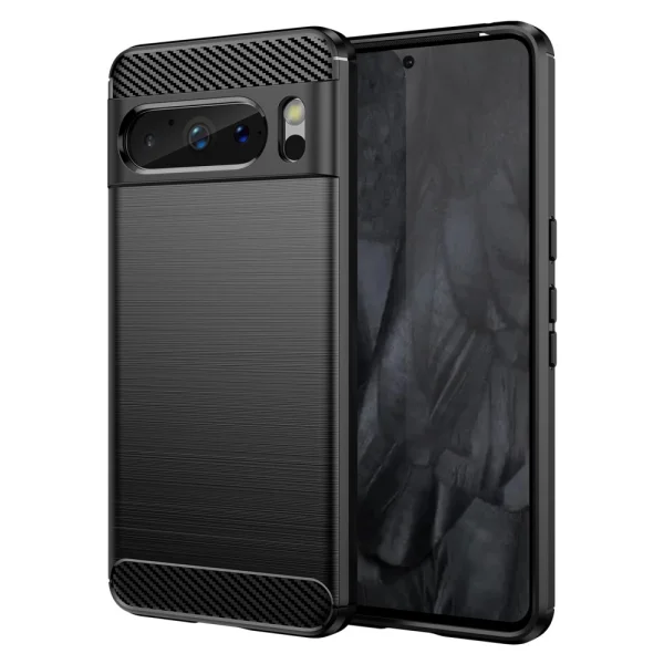Силиконов Калъф Carbon за Google Pixel 8 Pro, Черен 1
