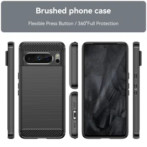 Силиконов Калъф Carbon за Google Pixel 8 Pro, Черен 3