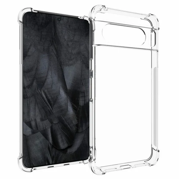 Silicone case Anti-drop for Google Pixel 8 Pro, Transparent 1