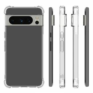 Silicone case Anti-drop for Google Pixel 8 Pro, Transparent 4