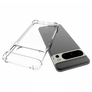 Silicone case Anti-drop for Google Pixel 8 Pro, Transparent 3