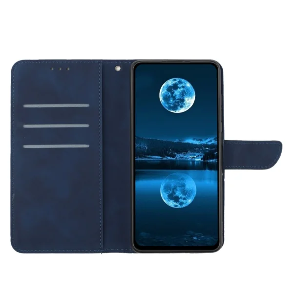 Wallet flip case for Motorola Moto G34, Blue 2