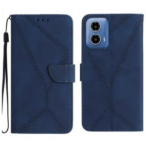 Калъф тефтер Wallet за Motorola Moto G34, Син