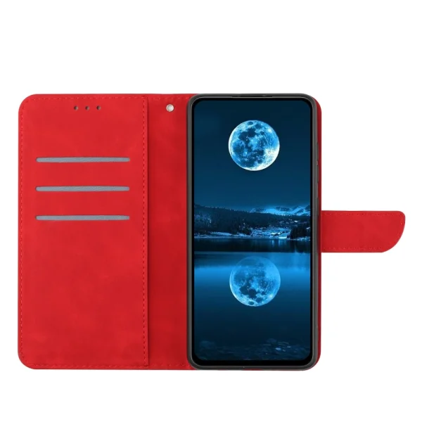Калъф тефтер Wallet за Motorola Moto G34, Червен 2