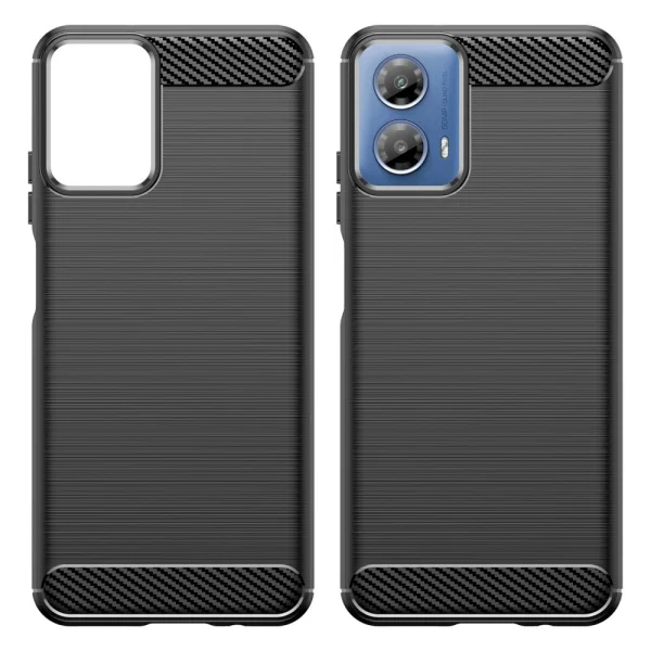 Silicone Case Carbon for Motorola Moto G34, Black 2