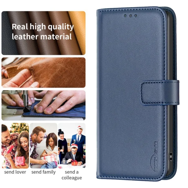 BINFEN COLOR Flip Case for Motorola Moto G24, Blue 4