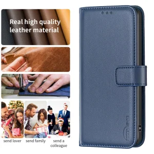 BINFEN COLOR Flip Case for Motorola Moto G24, Blue 4