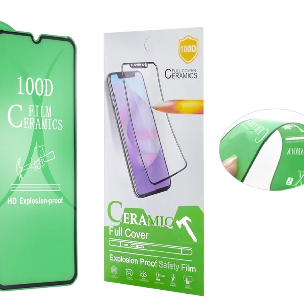 Glass Protector Full Glue Hard Ceramic for iPhone 12 / 12 Pro, Black 2