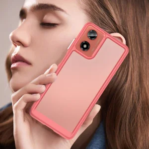 Shockproof Acrylic Case for Matorola Moto G24, G04, Red 4