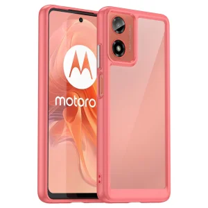 Удароустойчив калъф Acrylic за Matorola Moto G24, G04, Червен