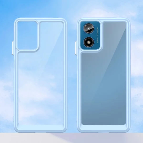 Удароустойчив калъф Acrylic за Matorola Moto G24, G04, Син 2