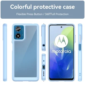 Удароустойчив калъф Acrylic за Matorola Moto G24, G04, Син 4