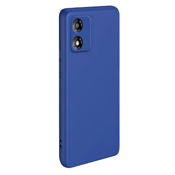 Silicone case Fiber Lining for Motorola E13, 2.2 mm, Blue 2