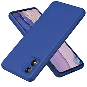 Силиконов калъф Fiber Lining за Motorola E13, 2.2 mm, Син