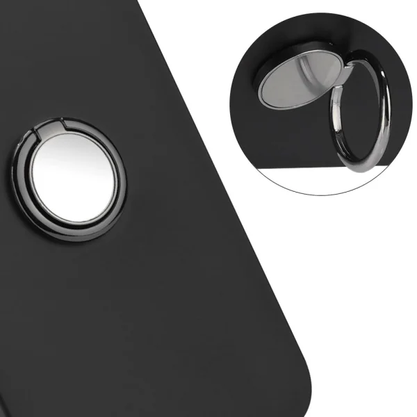 Silicone Case Silicone Ring for Motorola Moto E13, Black 4