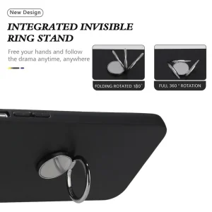 Silicone Case Silicone Ring for Motorola Moto E13, Black 5