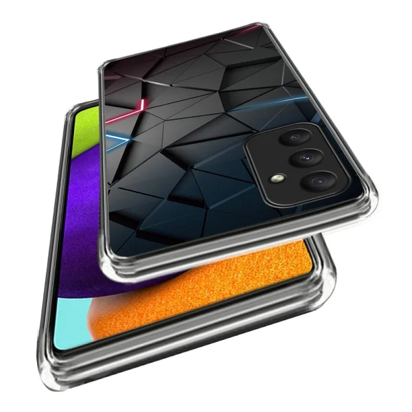 Silicone case for Samsung Galaxy A35 5G, Dark triangles 2