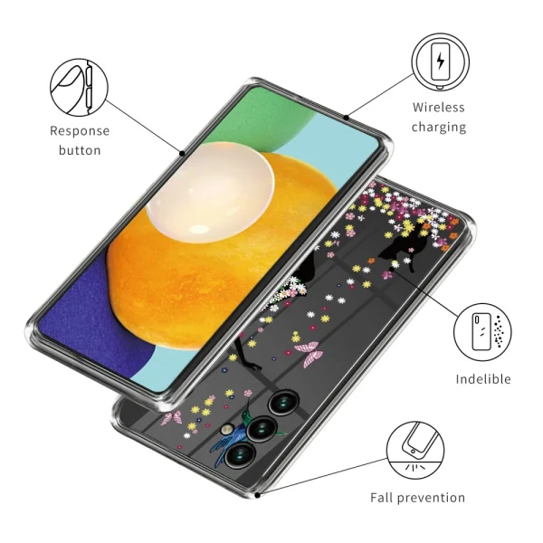 Silicone case for Samsung Galaxy A35 5G, Colorful Fairy 3