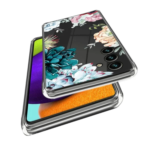 Silicone Case for Samsung Galaxy A55 5G, Flower 2