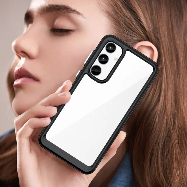 Удароустойчив калъф Acrylic за Samsung Galaxy A35 5G, Черен 4